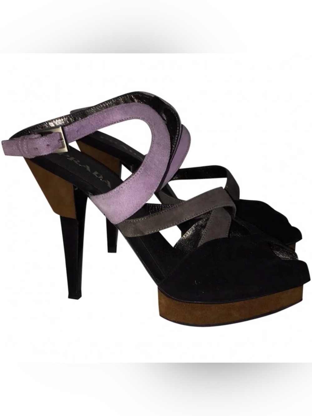 PRADA vintage suede heels ✨ Sz 38 - Picture 2 of 15